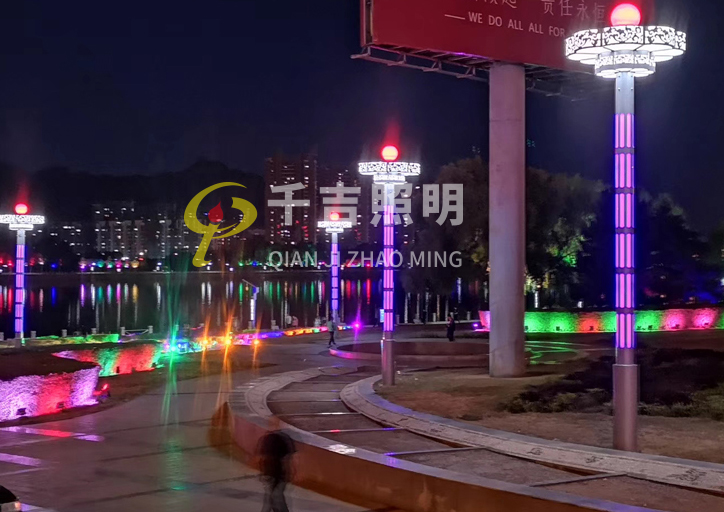 湖北省襄陽市廣(guǎng)場(chǎng)大型景觀(guān)燈工程案例